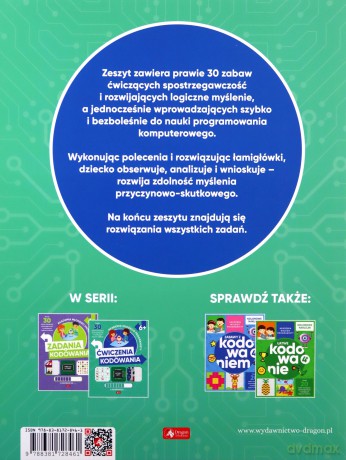 Akademia młodego programisty. Ćwiczenia z kodowania - Alicja Żarowska-Mazur, Dawid Mazur [KSIĄŻKA]