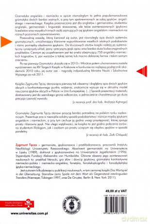 Gramatyka angielska i niemiecka w opisie równoległym - Zygmunt Tęcza [KSIĄŻKA]