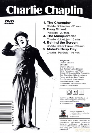 Charlie Chaplin: Charlie bokserem i inne (5 filmów) [DVD]