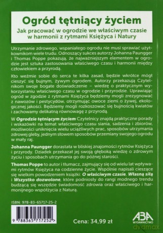 Ogród tętniący życiem - Johanna Paungger, Thomas Poppe [KSIĄŻKA]