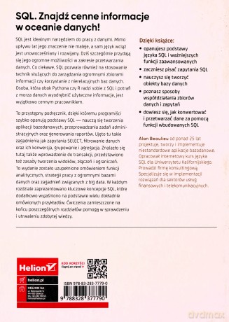Wprowadzenie do SQL. Jak generować, pobierać i obsługiwać dane - Alan Beaulieu [KSIĄŻKA]