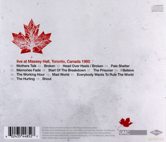 Tears For Fears: Live At Massey Hall (RSD) [CD]