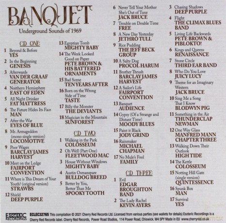 Banquet Underground Sounds Of 1969 [3CD]