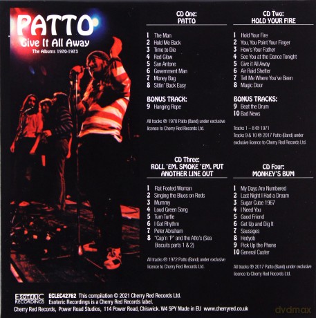 Patto: Give It All Away The Albums 1970-1973 [4CD]