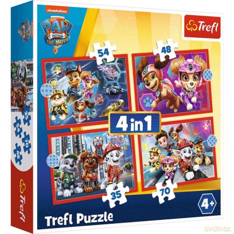TREFL 4w1 Puzzle Psi patrol w mieście [PUZZLE]
