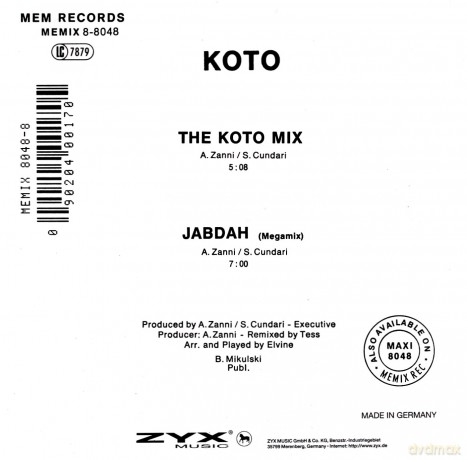 The Koto-Mix (maxi-single) [CD]
