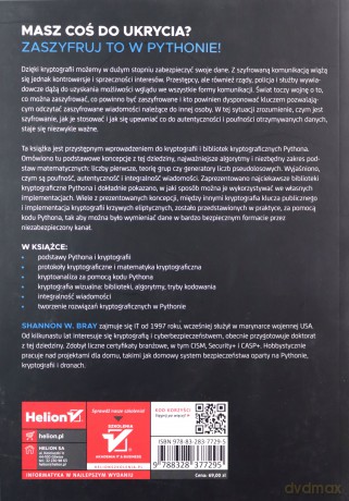 Algorytmy kryptograficzne w Pythonie. Wprowadzenie - Shannon W. Bray [KSIĄŻKA]