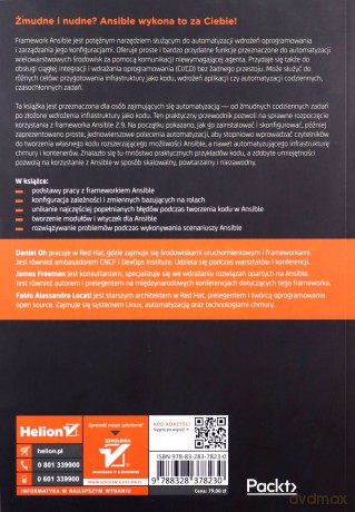 Ansible 2 w praktyce. Automatyzacja infrastruktury, zarządzanie konfiguracją i wdrażanie aplikacji - Daniel Oh, James Freeman, Fabio Alessandro Locati [KSIĄŻKA]