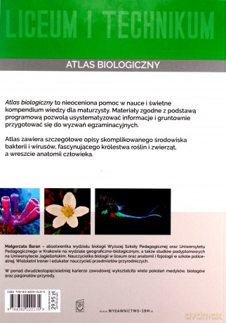 Atlas biologii. Liceum i technikum - Małgorzata Baran [KSIĄŻKA]