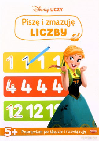 Disney uczy Kraina lodu Piszę i zmazuję liczby US-9301 [KSIĄŻKA]
