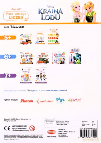 Disney uczy Kraina lodu Piszę i zmazuję liczby US-9301 [KSIĄŻKA]