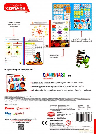 Disney uczy mix Elementarz. Ćwiczenia Sylaby USY-9301 [KSIĄŻKA]