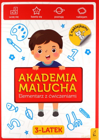 Elementarz z ćwiczeniami 3-latek. Akademia Malucha [KSIĄŻKA]