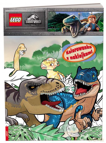 LEGO Jurassic World Kolorowanka z naklejkami NA-6202 [KSIĄŻKA]