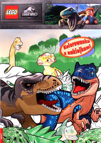 LEGO Jurassic World Kolorowanka z naklejkami NA-6202 [KSIĄŻKA]