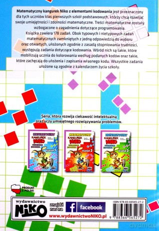 Matematyczny kangurek NIKO z elementami kodowania. Klasa 1 - Monika Kozikowska [KSIĄŻKA]