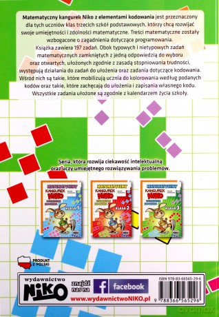 Matematyczny kangurek NIKO z elementami kodowania. Klasa 3 - Monika Kozikowska [KSIĄŻKA]