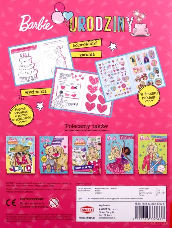 Mattel Barbie Urodziny ATM-1101 [KSIĄŻKA]