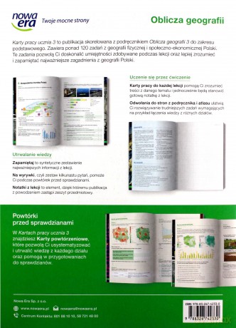 Nowe geografia Oblicza geografii karty pracy 3 liceum i technikum zakres podstawowy - Katarzyna Maciążek [KSIĄŻKA]