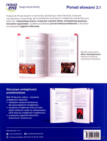 Nowe język polski Ponad słowami podręcznik klasa 3 część 1 liceum i technikum zakres podstawowy i rozszerzony [KSIĄŻKA]