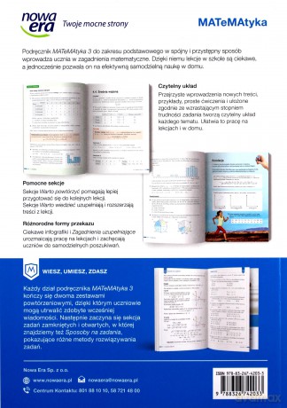 Nowe matematyka podręcznik klasa 3 liceum i technikum zakres podstawowy [KSIĄŻKA]