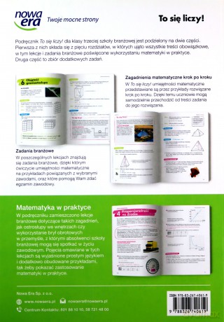 Nowe matematyka To się liczy podręcznik 3 szkoła branżowa - Karolina Wej, Wojciech Babiański [KSIĄŻKA]
