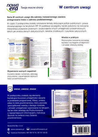 Nowe wiedza o społeczeństwie W centrum uwagi podręcznik 3 liceum i technikum zakres podstawowy [KSIĄŻKA]