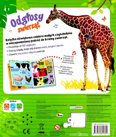 Odgłosy zwierząt. 60 dźwięków - Natalia Kawałko-Dzikowska [KSIĄŻKA]