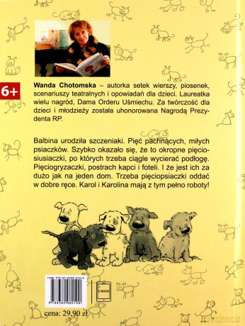 Pięciopsiaczki - Wanda Chotomska [KSIĄŻKA]