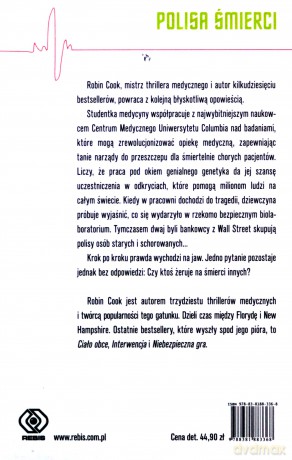 Polisa śmierci - Robin Cook [KSIĄŻKA]