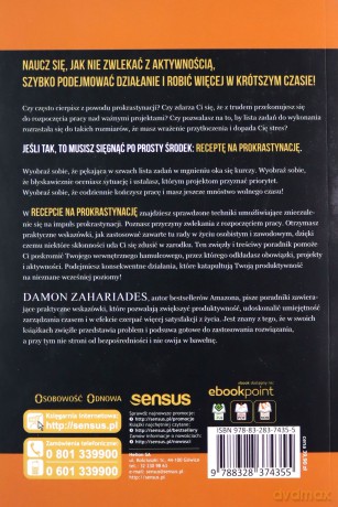 Recepta na prokrastynację. 21 sprawdzonych taktyk budowania dobrych nawyków - Damon Zahariades [KSIĄŻKA]