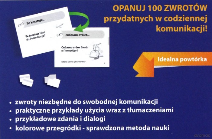 Rosyjski. Zwroty konwersacyjne. Fiszki 100 [KSIĄŻKA]