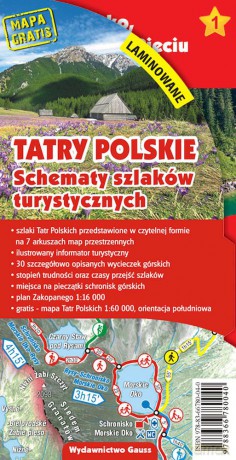 Tatry Polskie. Schematy szlaków turystycznych wyd. laminowane [KSIĄŻKA]
