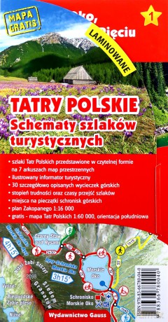 Tatry Polskie. Schematy szlaków turystycznych wyd. laminowane [KSIĄŻKA]