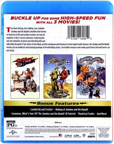Smokey and the Bandit 1-3 (Mistrz kierownicy ucieka 1-3) [3xBlu-Ray]