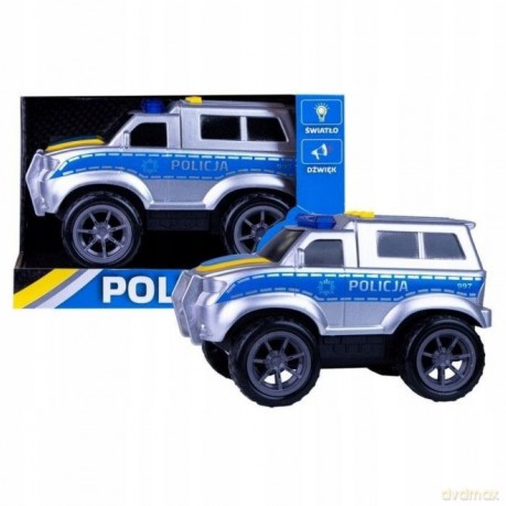 Auto policja światło / dźwięk 20 cm