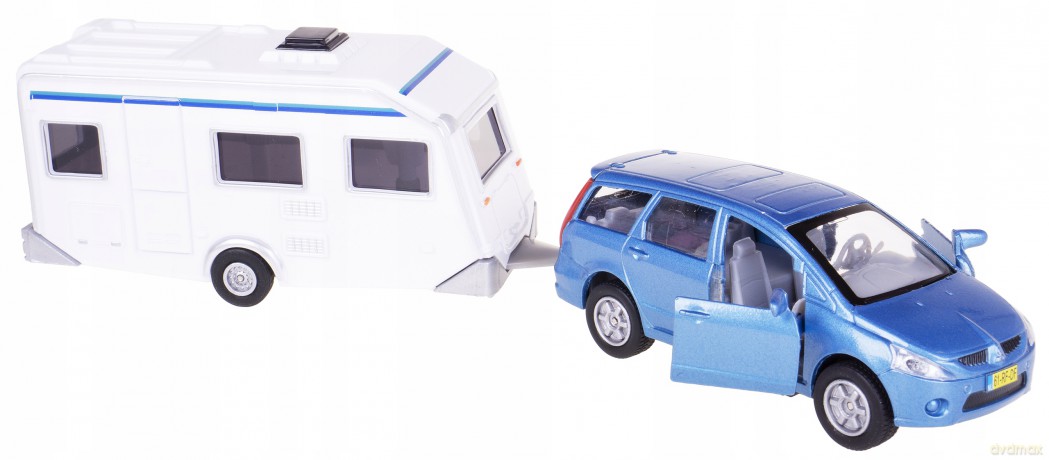 Auto z przyczepą Camping