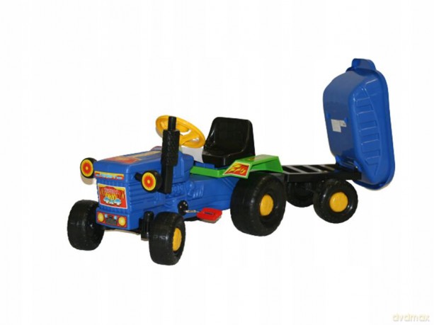 Traktor na pedały duży mix kolorów
