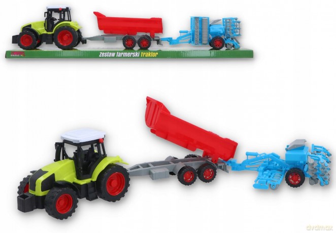 Traktor z maszynami rolniczymi