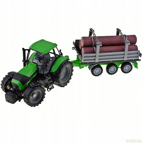 Traktor z przyczepą