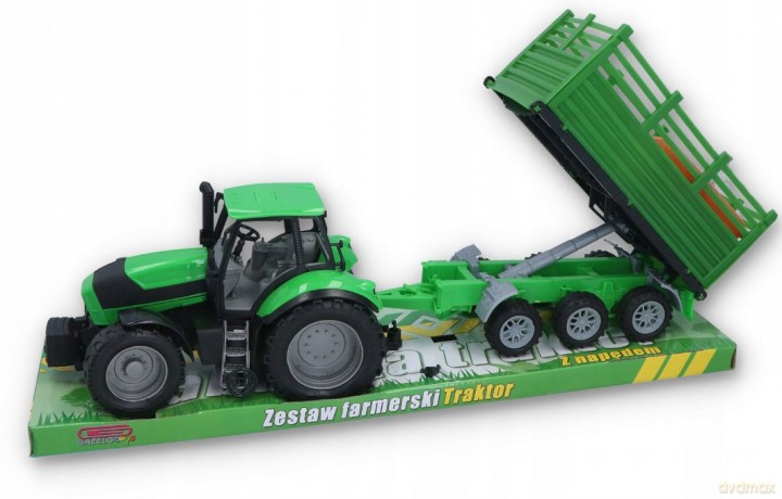 Traktor z przyczepą