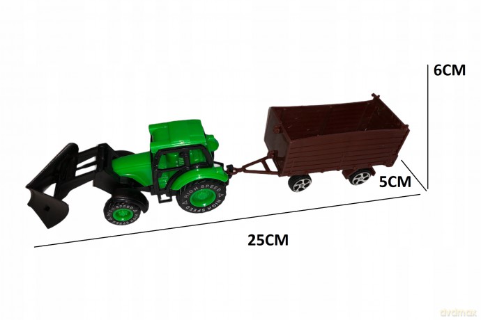 Traktor z przyczepą