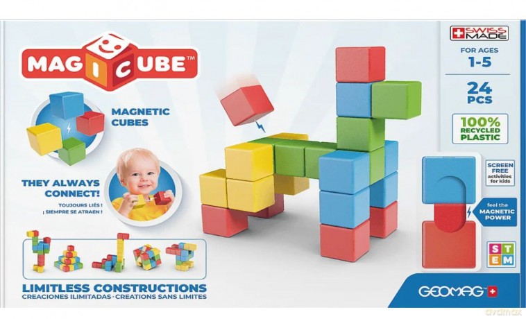 GEOMAG Magicube Full Color Recycled Try me 24 el. (G068) [KLOCKI]