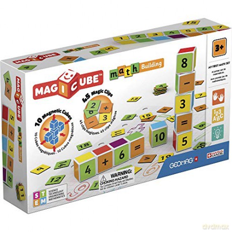 GEOMAG Magicube Maths Building + Clips 55 el. (G082) [KLOCKI]