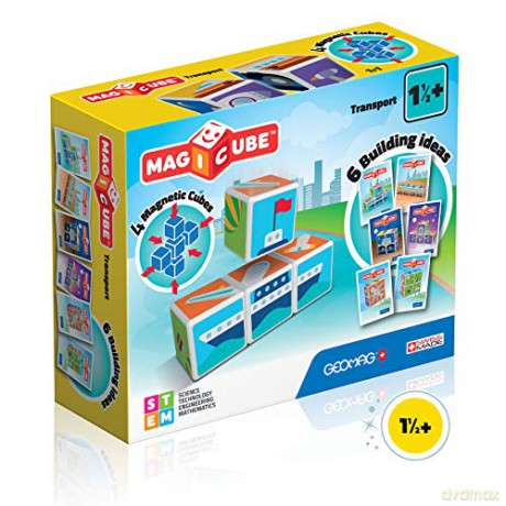 GEOMAG Magicube Printed Transport + Cards 7 el. (G122) [KLOCKI]