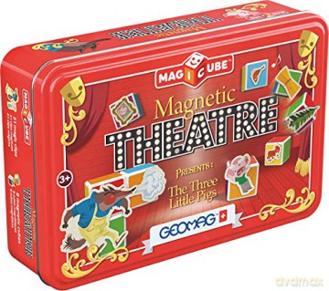 GEOMAG Magicube Theatre + Clips Tin Box 42 el. (G150) [KLOCKI]