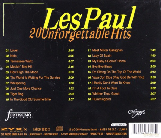 Les Paul: 20 Unforgettable Hits [CD]