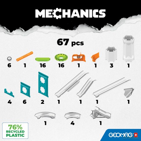 GEOMAG Mechanics Gravity RE Race Track 67 (G760) [KLOCKI]