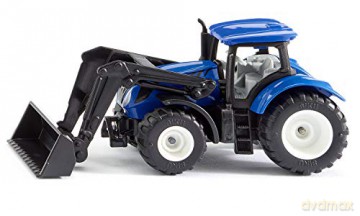 SIKU 13 New Holland Traktor z podnośnikiem (S1396)
