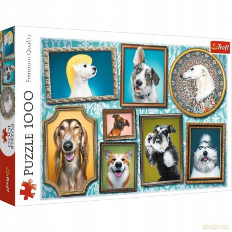 TREFL 1000 el. Psia galeria Wesołe pieski (10686) [PUZZLE]